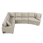 126" L Shape Sectional Sofa Bed