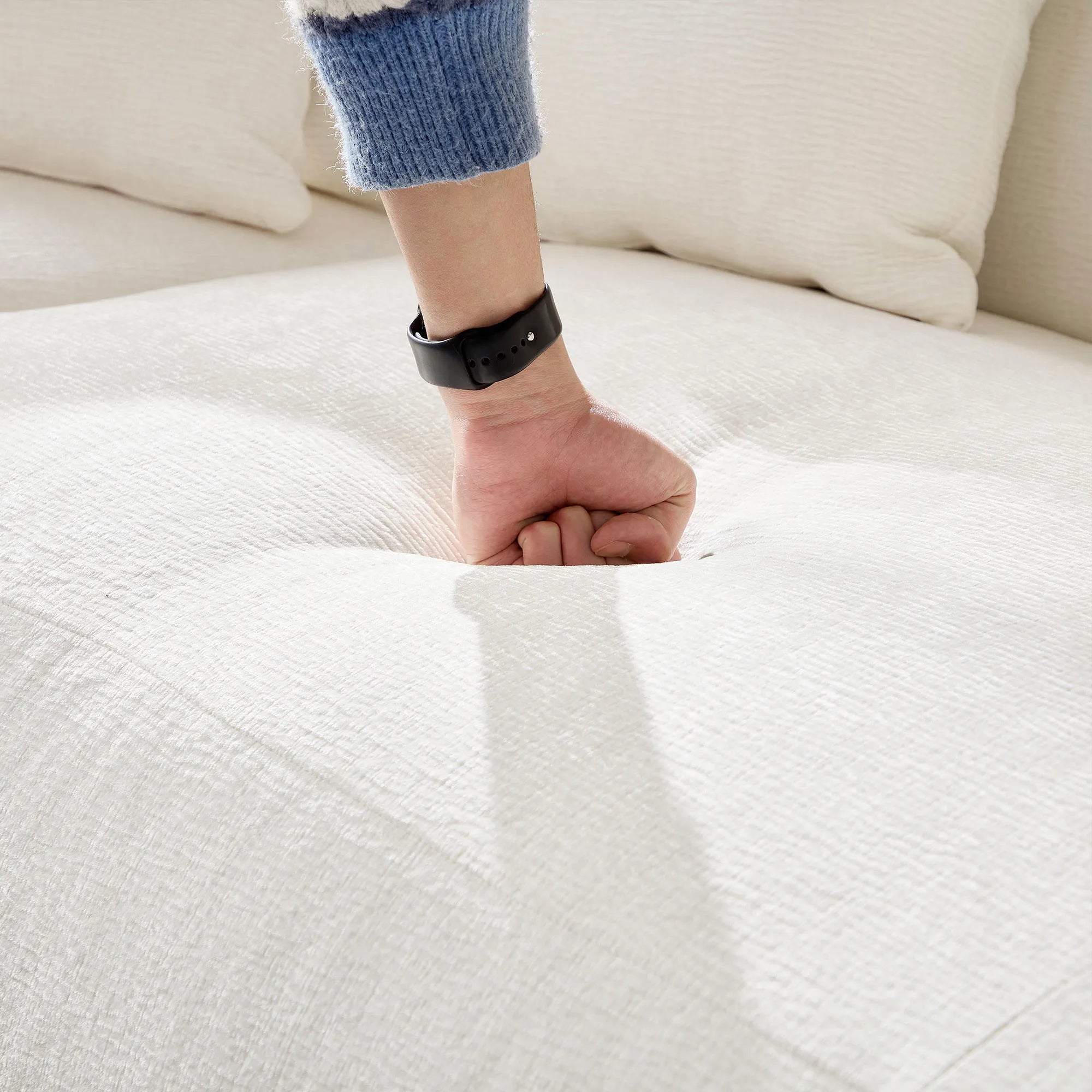 135” Sectional Sofa, L-Shape with Chaise & Ottoman