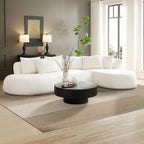 135” Sectional Sofa, L-Shape with Chaise & Ottoman