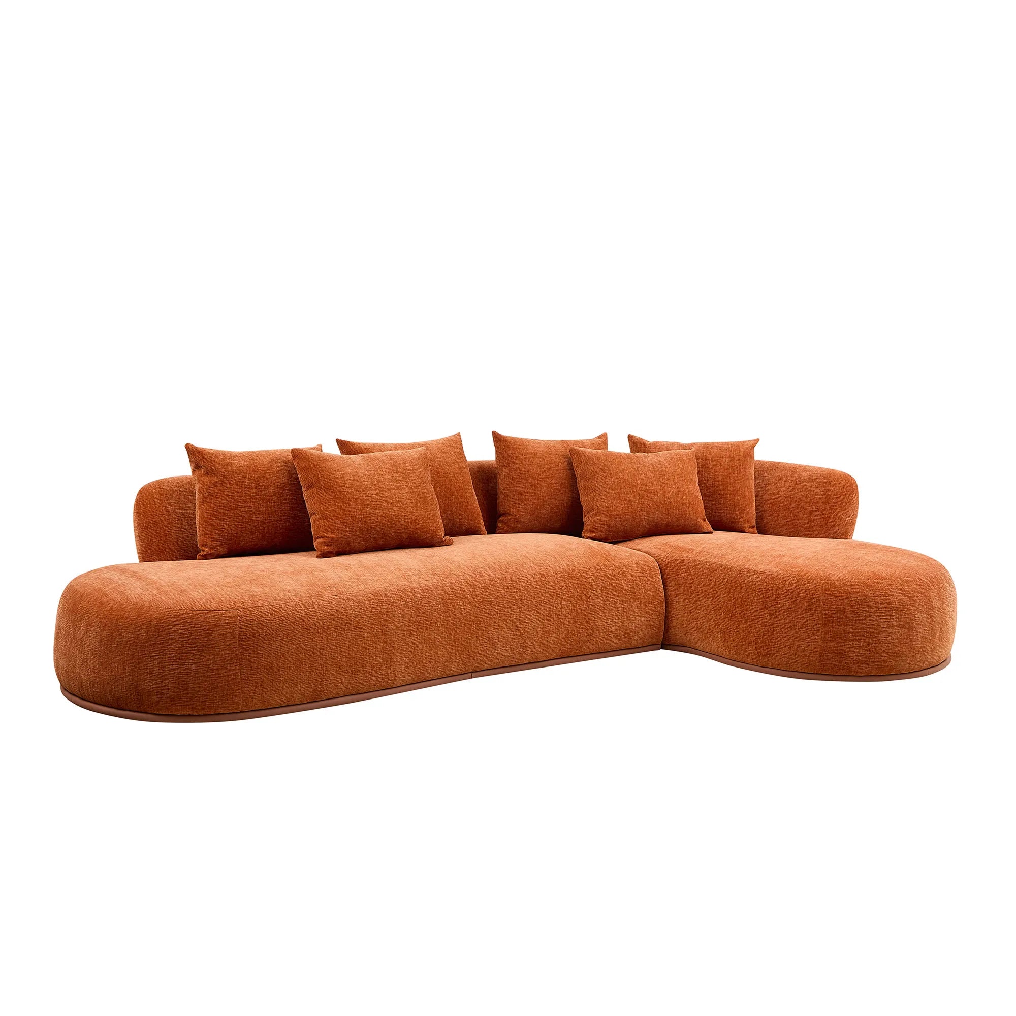 135” Sectional Sofa, L-Shape with Chaise & Ottoman