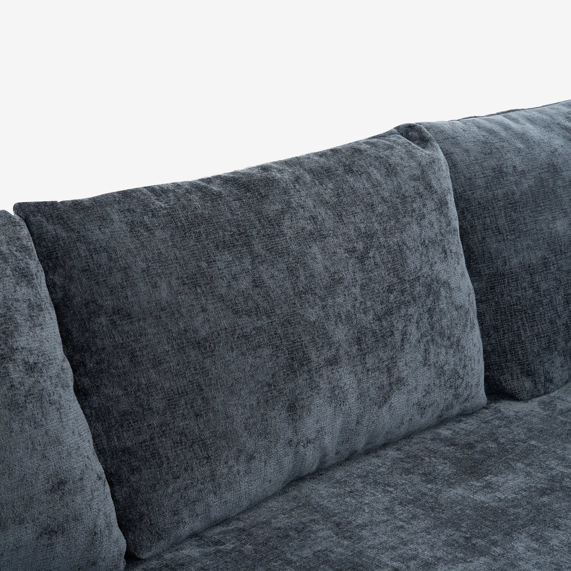 142" Oversized Cloud Sectional Modular Compressed Sofa with Chenille Fabric & Deep Seat