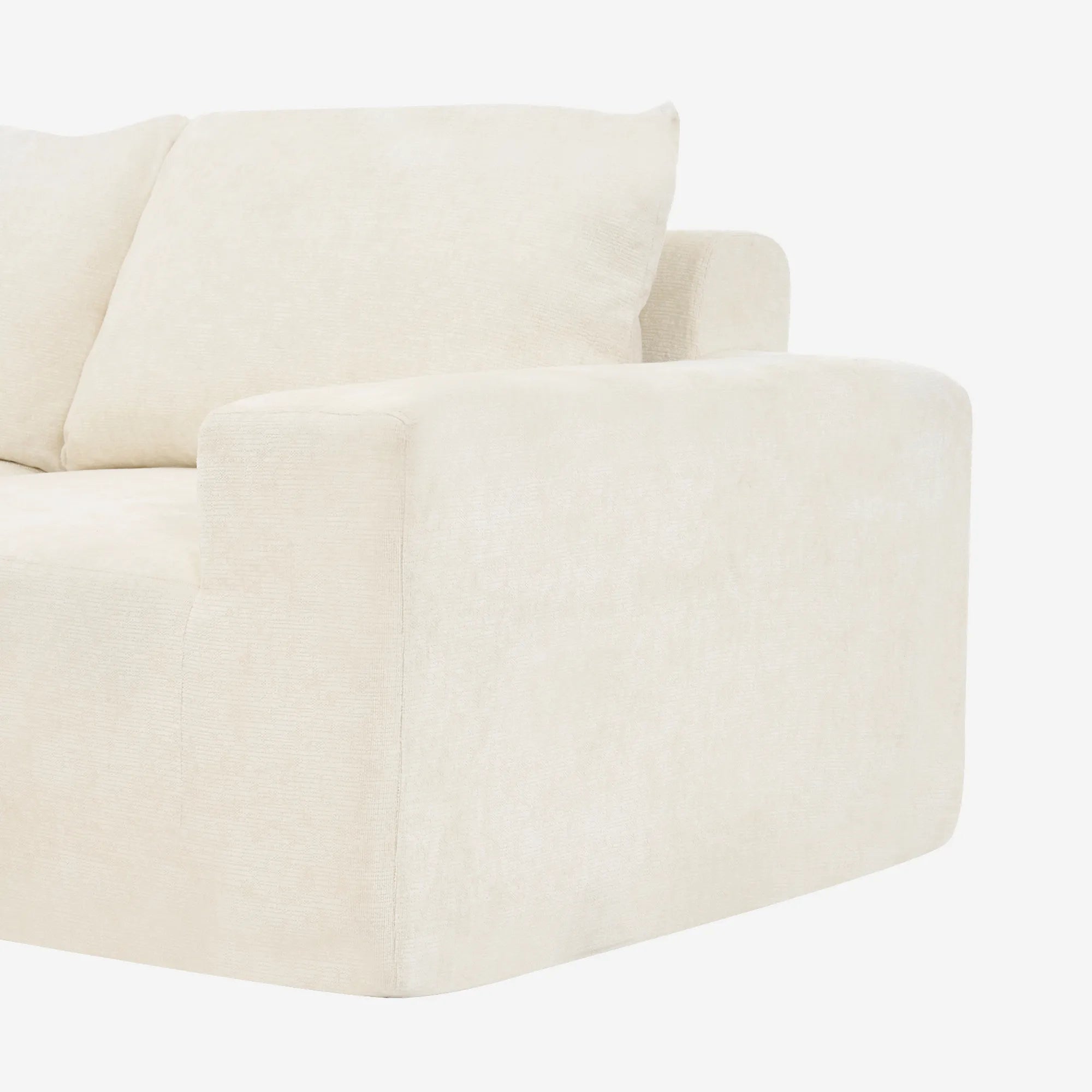 142" Oversized Cloud Sectional Modular Compressed Sofa with Chenille Fabric & Deep Seat