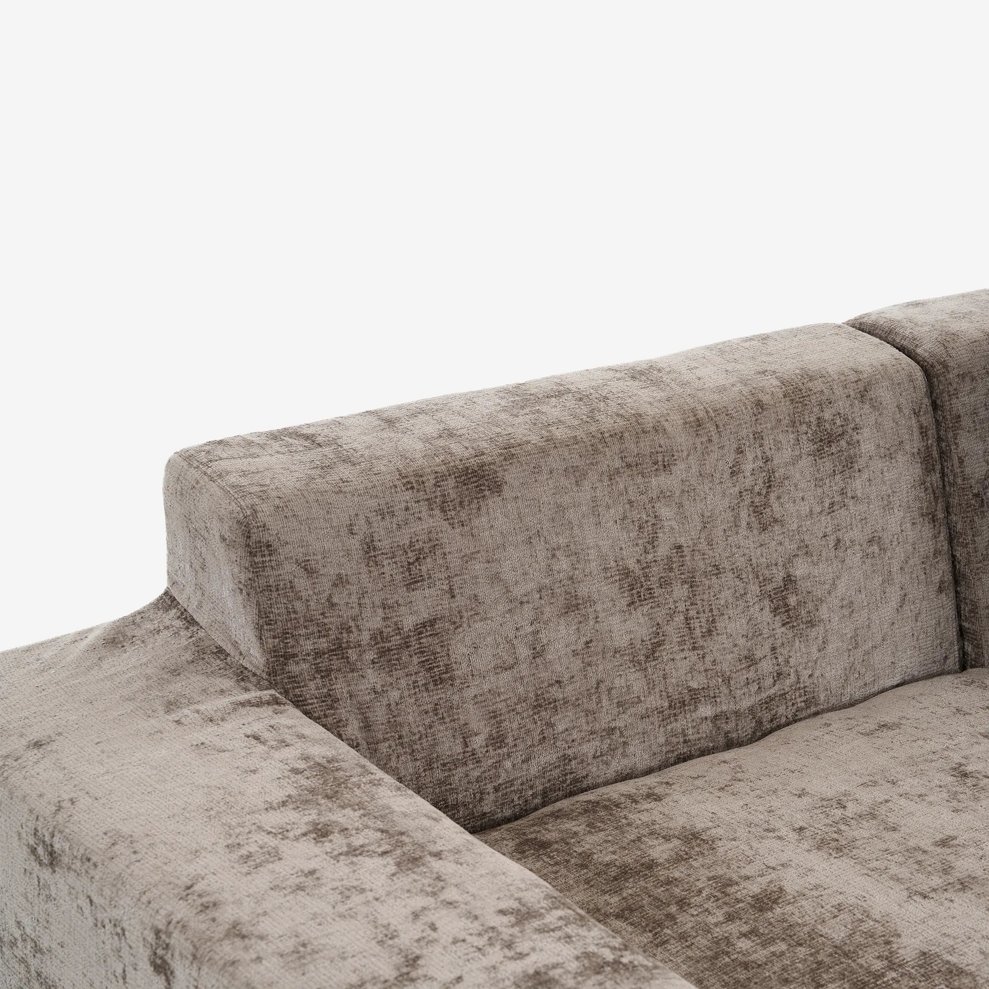 142" Oversized Cloud Sectional Modular Compressed Sofa with Chenille Fabric & Deep Seat