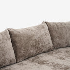 142" Oversized Cloud Sectional Modular Compressed Sofa with Chenille Fabric & Deep Seat