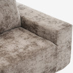 142" Oversized Cloud Sectional Modular Compressed Sofa with Chenille Fabric & Deep Seat