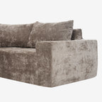 142" Oversized Cloud Sectional Modular Compressed Sofa with Chenille Fabric & Deep Seat