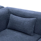 144" Upholstered Modern Modular Sofa with Two Chaise Lounge