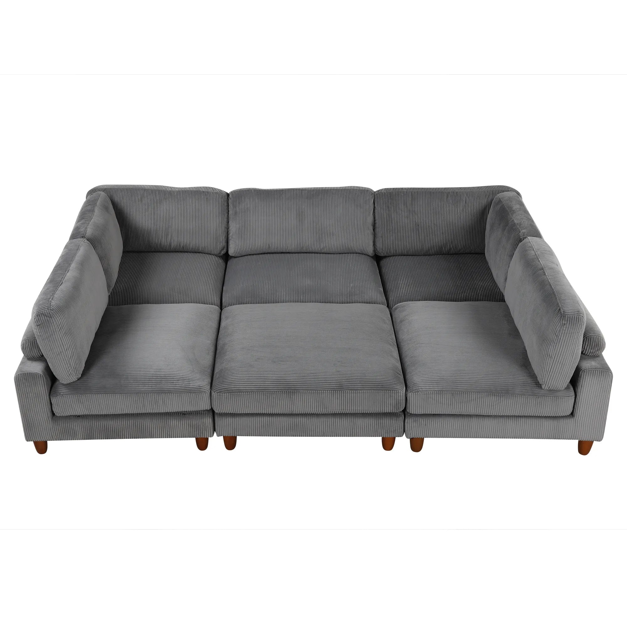 163'' Modular Sectional Sofa with Ottoman