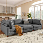 163'' Modular Sectional Sofa with Ottoman