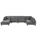 163'' Modular Sectional Sofa with Ottoman