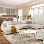 163'' Modular Sectional Sofa with Ottoman