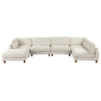 163'' Modular Sectional Sofa with Ottoman