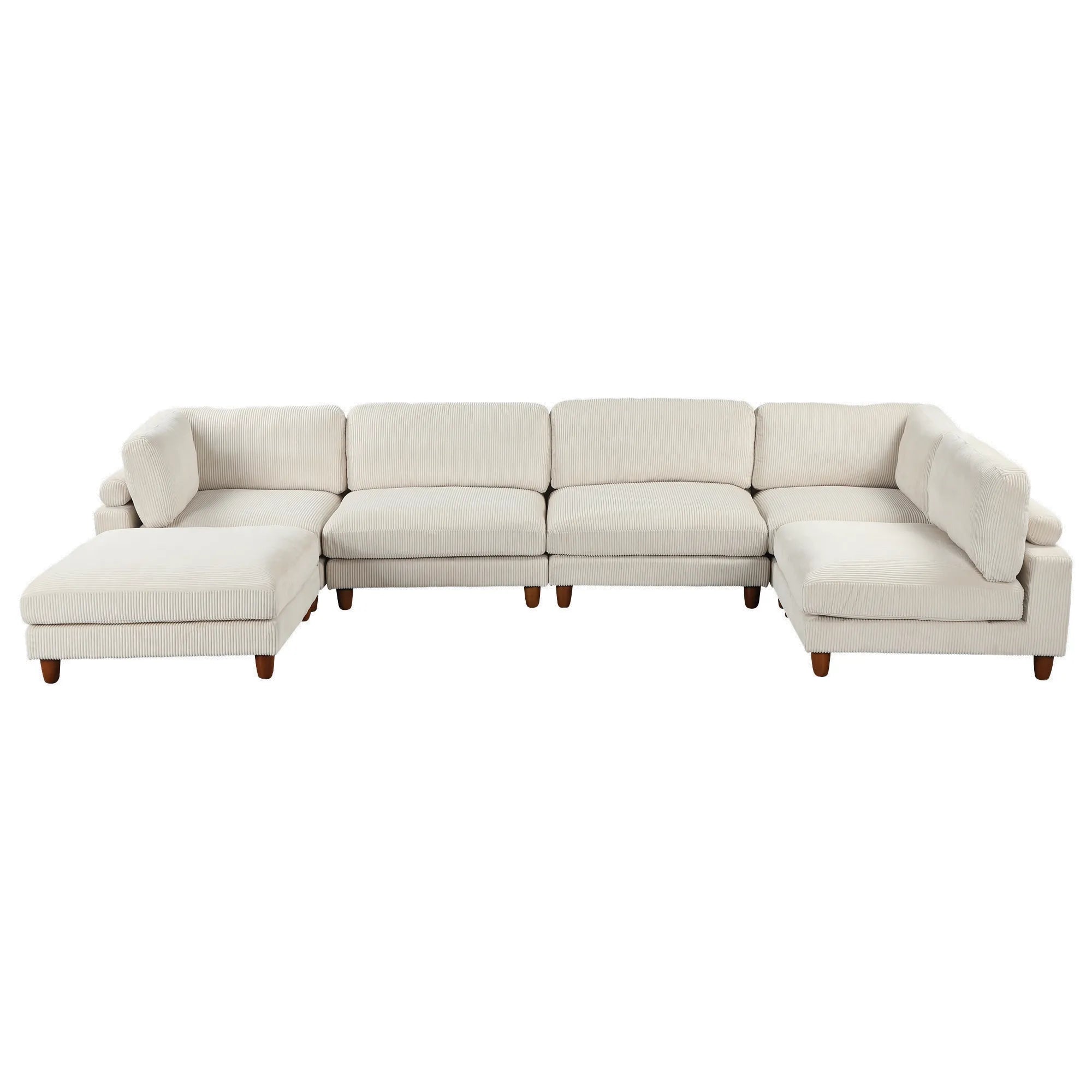 163'' Modular Sectional Sofa with Ottoman