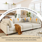 163'' Modular Sectional Sofa with Ottoman