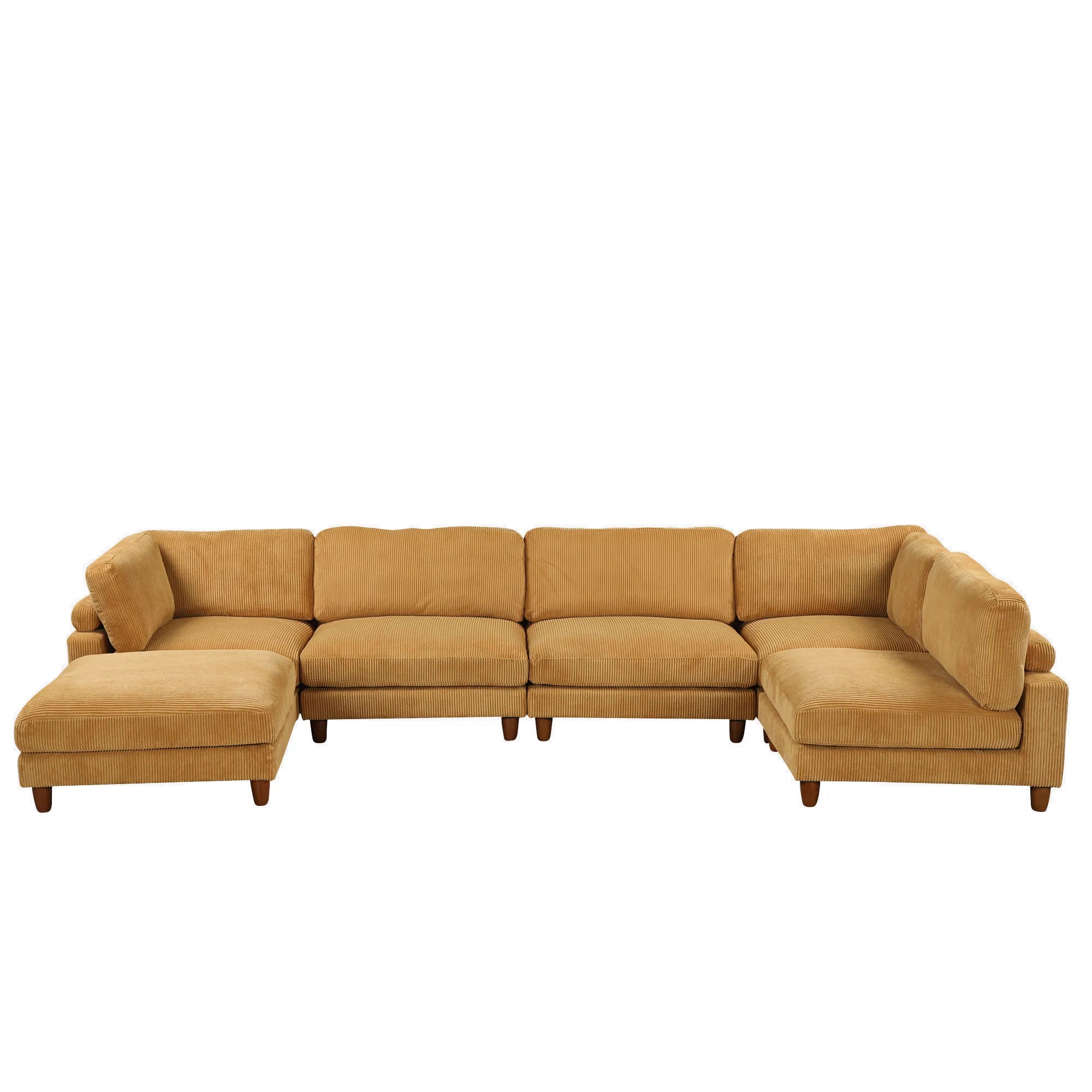 163'' Modular Sectional Sofa with Ottoman