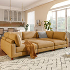 163'' Modular Sectional Sofa with Ottoman