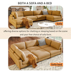 163'' Modular Sectional Sofa with Ottoman