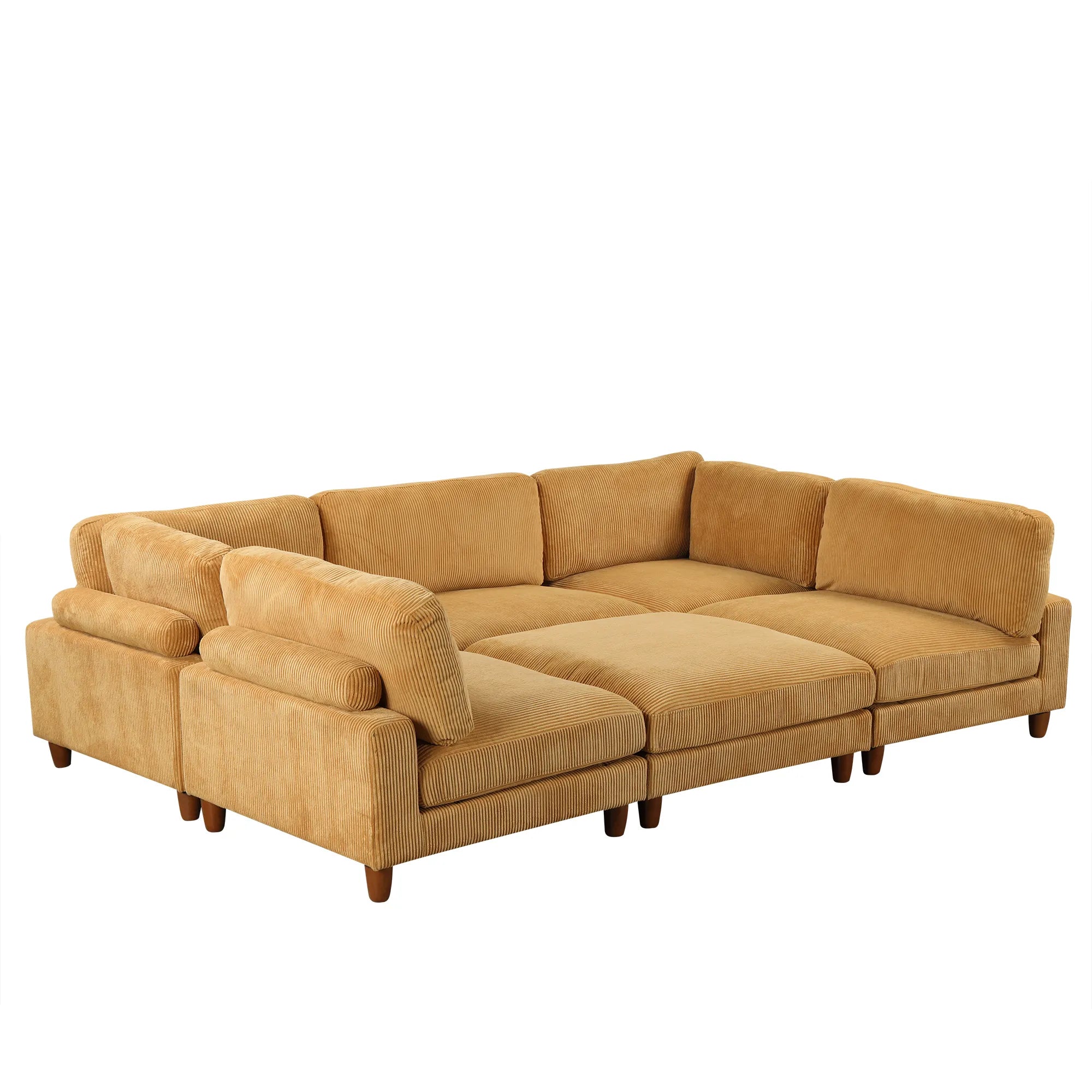 163'' Modular Sectional Sofa with Ottoman