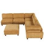 163'' Modular Sectional Sofa with Ottoman