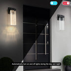 2-Pack Outdoor Waterproof LED Crystal Wall Lamp