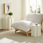 2-Piece Modern End Table Set with Wavy Edges