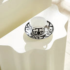 2-Piece Modern End Table Set with Wavy Edges