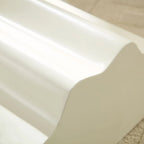 2-Piece Modern End Table Set with Wavy Edges