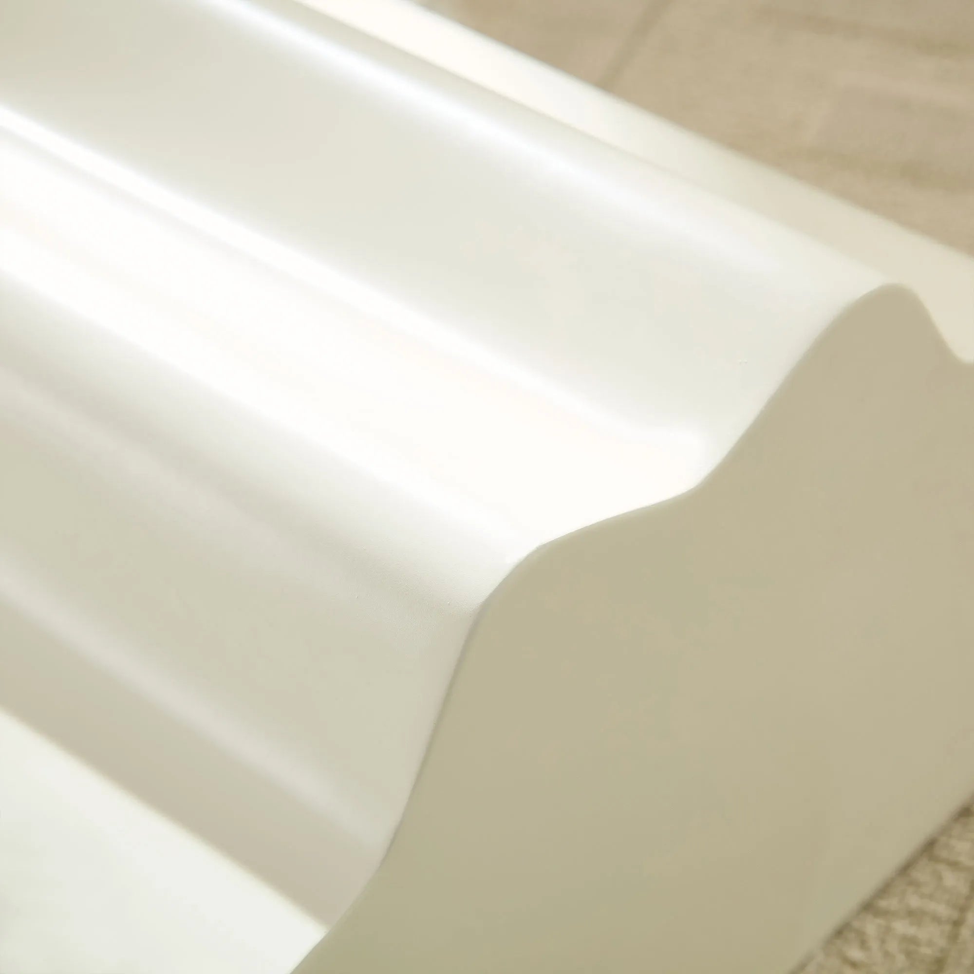 2-Piece Modern End Table Set with Wavy Edges