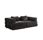 2-Seat Modular Convertible Floor Sofa Bed