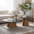 23" Round Wooden Side Table