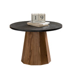 23" Round Wooden Side Table