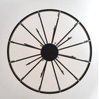 24-Light Farmhouse Black Chandelier