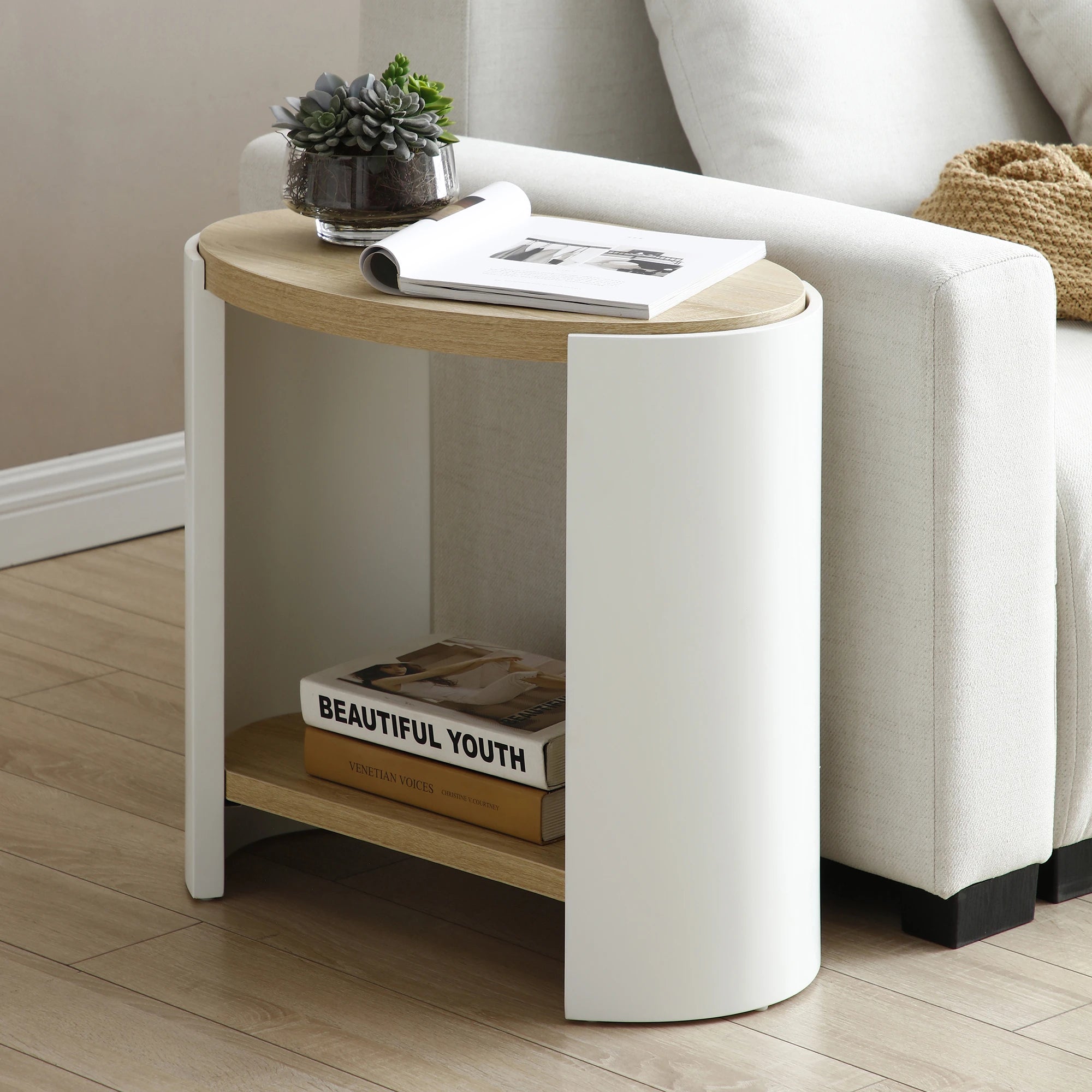 24" Modern Minimalist Side Table