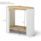 24" Modern Minimalist Side Table