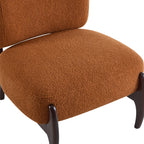 25.5" Modern Soft Boucle Lounge Accent Chair with Solid Wood Frame