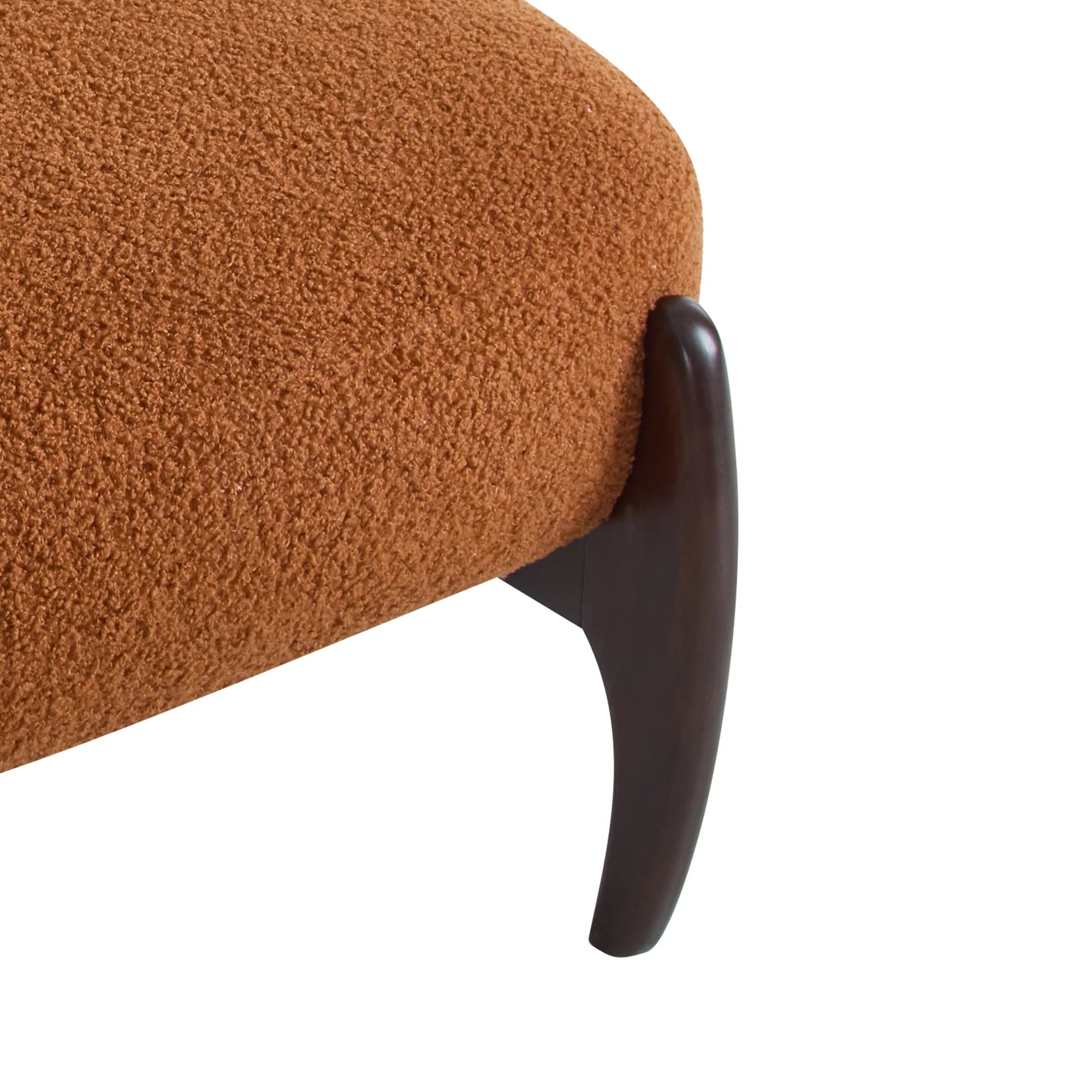 25.5" Modern Soft Boucle Lounge Accent Chair with Solid Wood Frame
