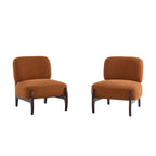 25.5" Modern Soft Boucle Lounge Accent Chair with Solid Wood Frame