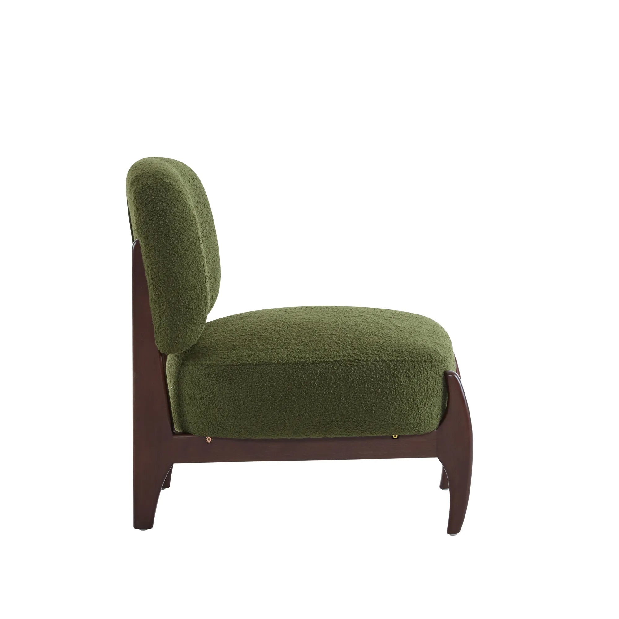25.5" Modern Soft Boucle Lounge Accent Chair with Solid Wood Frame