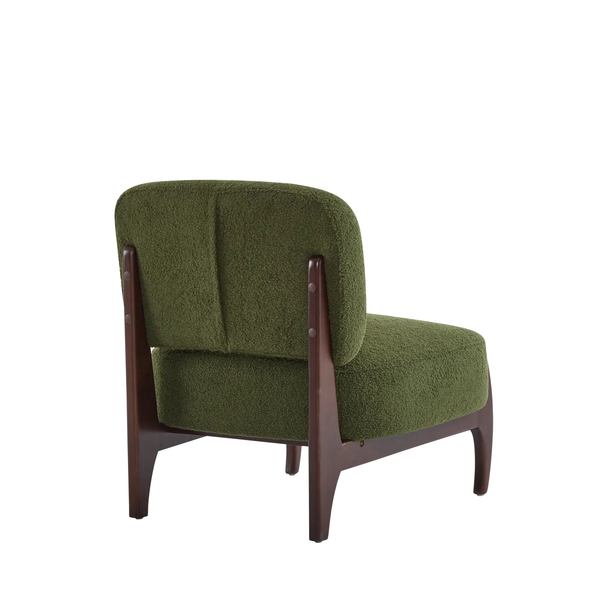 25.5" Modern Soft Boucle Lounge Accent Chair with Solid Wood Frame