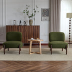 25.5" Modern Soft Boucle Lounge Accent Chair with Solid Wood Frame
