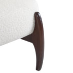 25.5" Modern Soft Boucle Lounge Accent Chair with Solid Wood Frame