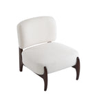 25.5" Modern Soft Boucle Lounge Accent Chair with Solid Wood Frame
