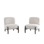 25.5" Modern Soft Boucle Lounge Accent Chair with Solid Wood Frame