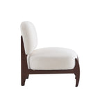 25.5" Modern Soft Boucle Lounge Accent Chair with Solid Wood Frame