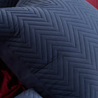 2 Pc Quilted Throw Pillow Cover Set