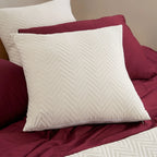 2 Pc Quilted Throw Pillow Cover Set
