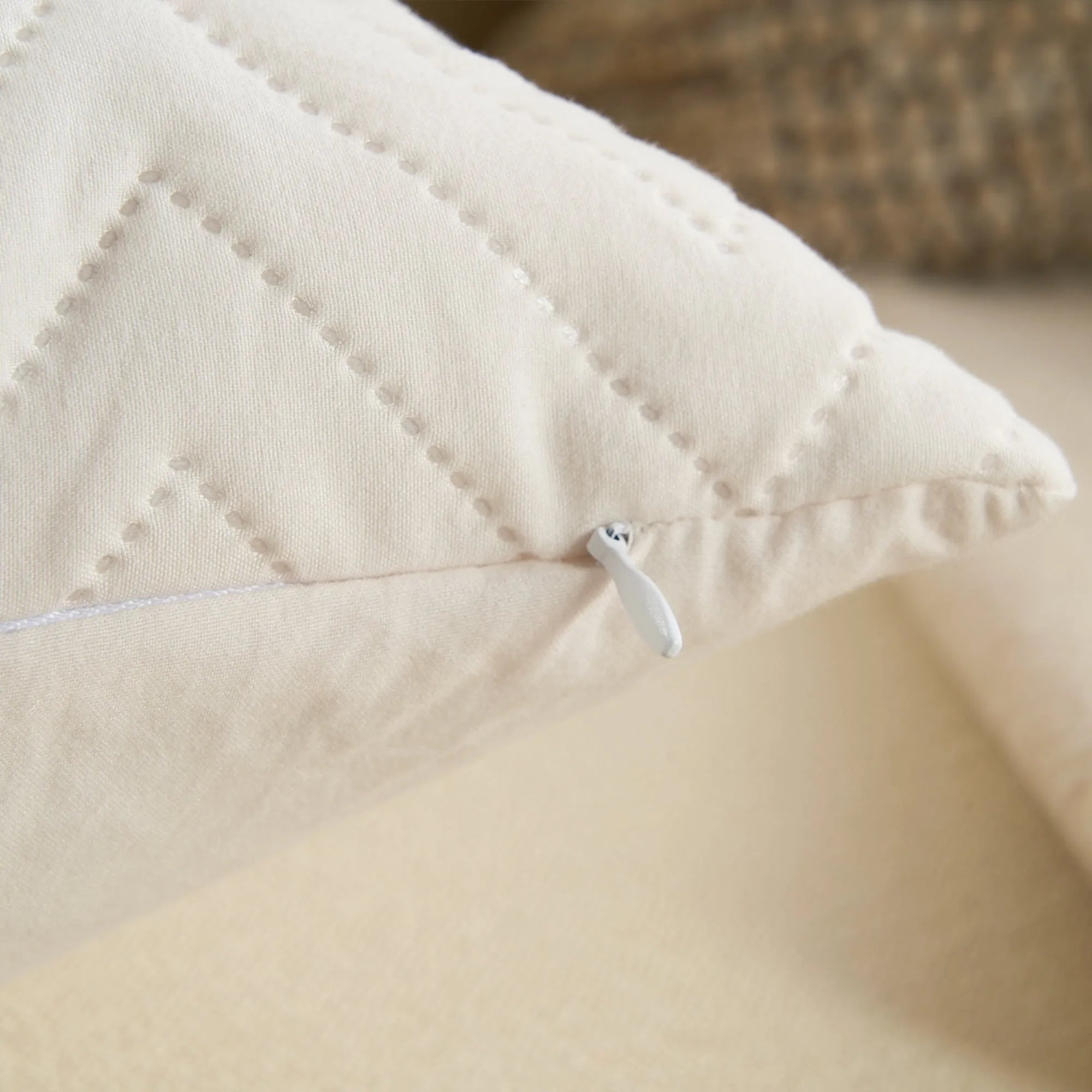 2 Pc Quilted Throw Pillow Cover Set