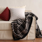 2 Pc Throw Pillow Cover Set, Quilt With Knots