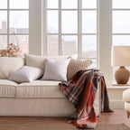 2 Pc Throw Pillow Cover Set, Quilt With Knots