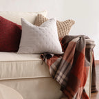 2 Pc Throw Pillow Cover Set, Quilt With Knots